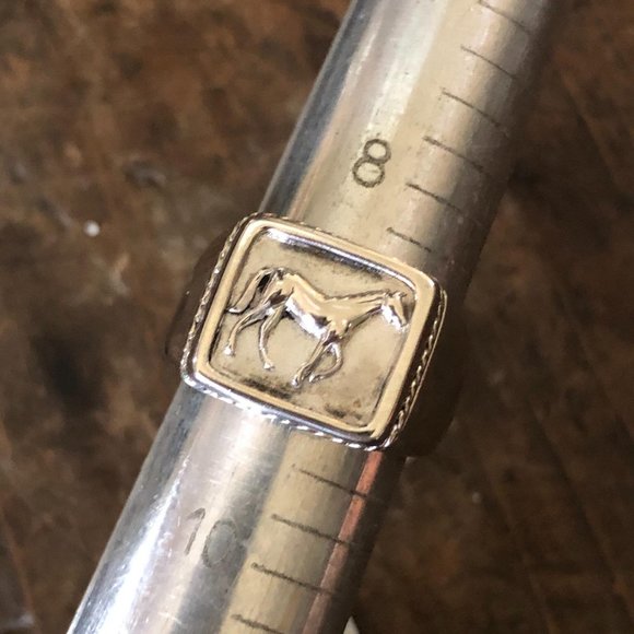 Sterling Silver Walking Horse Ring - Picture 3 of 6